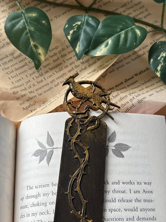 Semn de carte inspirat de Hunger Games "Songbirds and snakes"