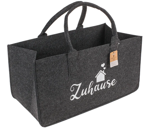 Geantă din fetru pentru lemne de foc, „Zuhause”