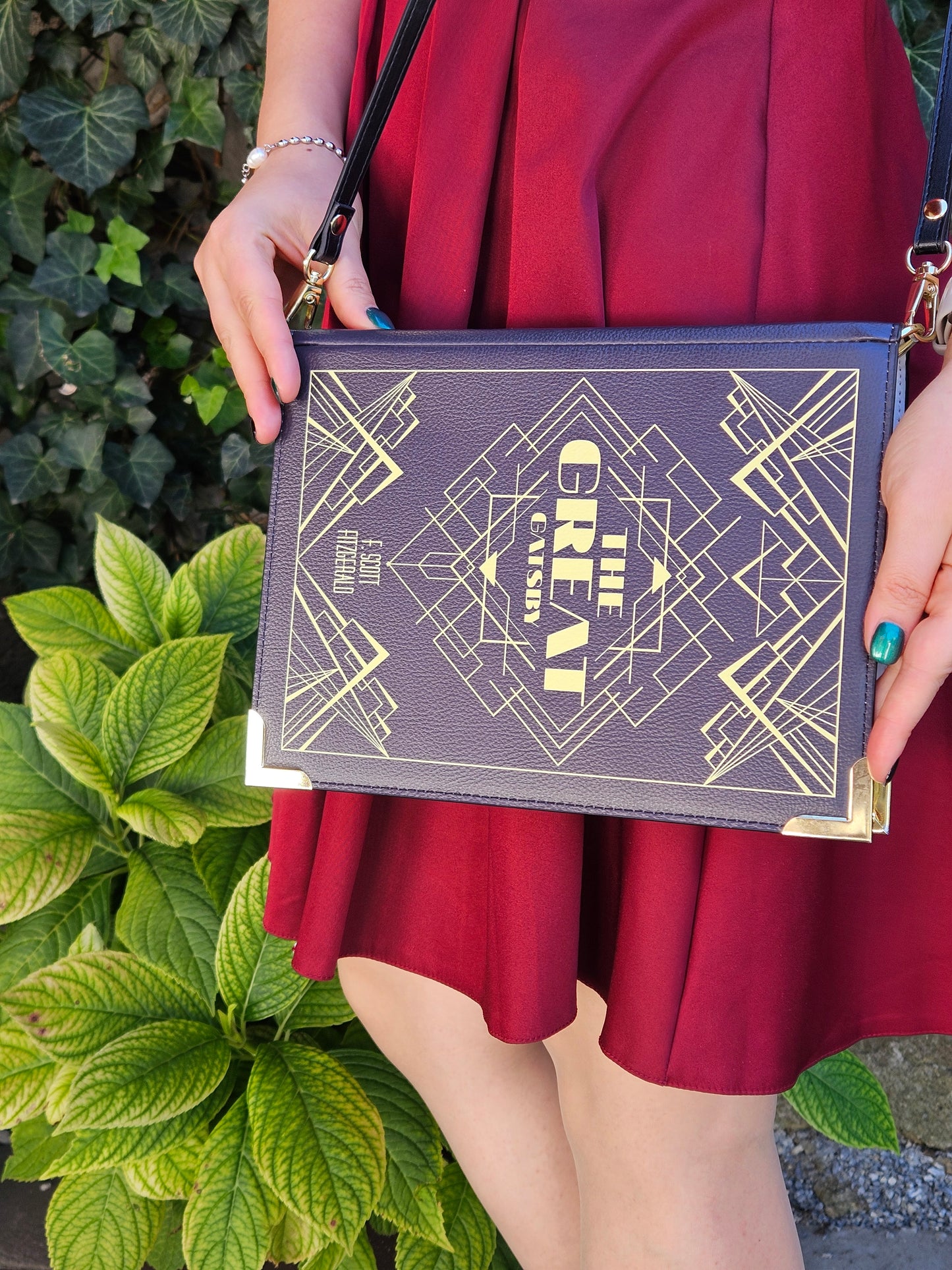 Geantă Carte The Great Gatsby Art Deco