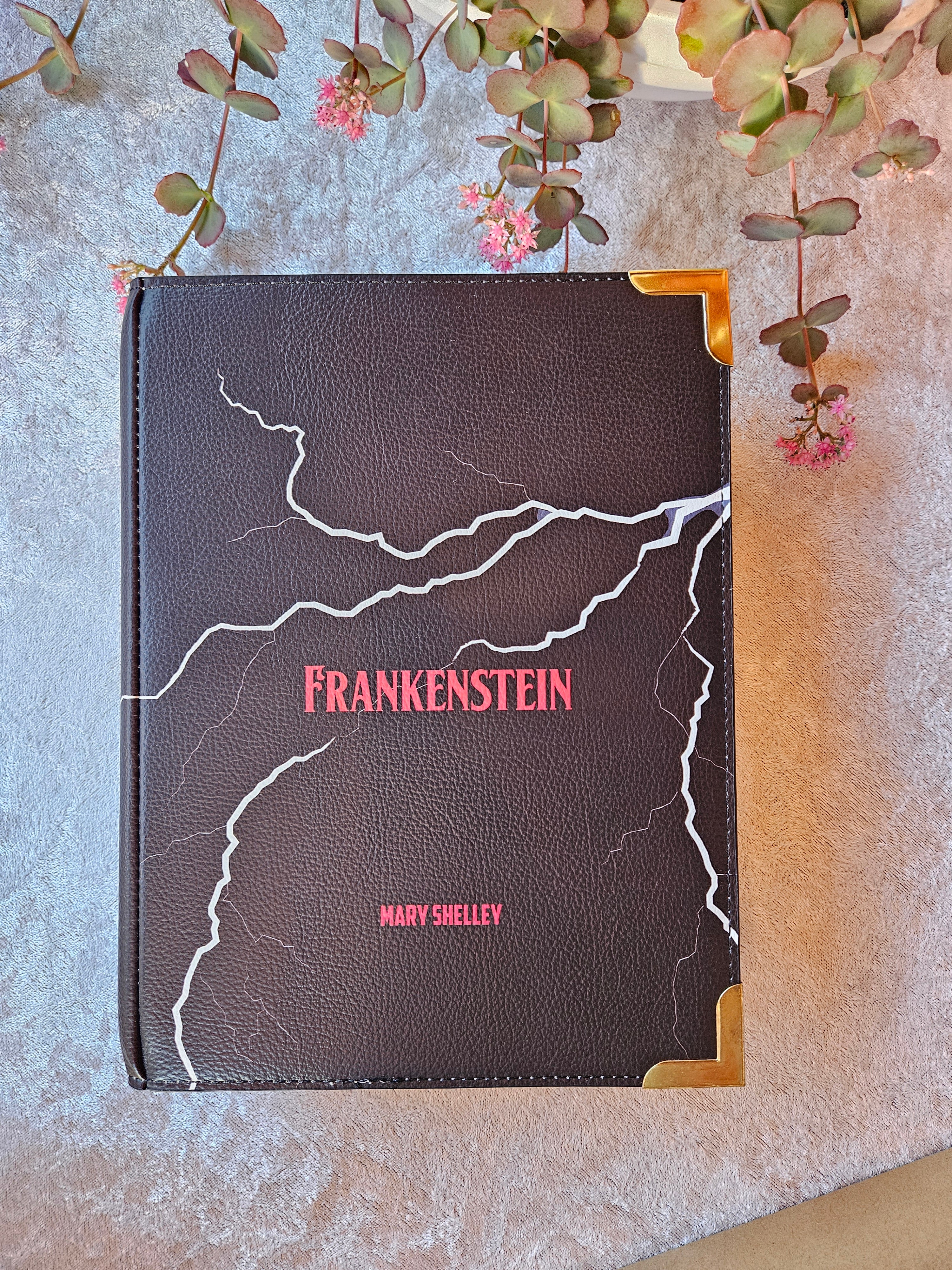 Geantă carte Frankenstein – accesoriu gotic inspirat din Mary