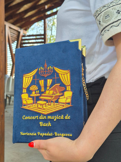 Geantă Carte Handmade – Concert din muzică de Bach