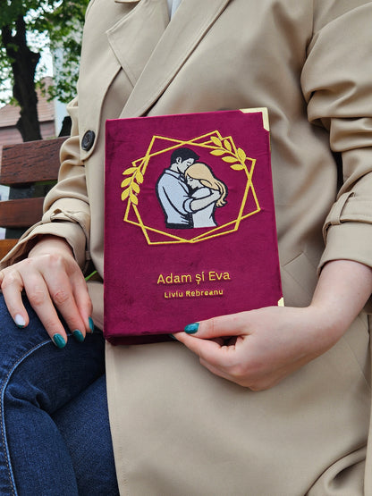 Geantă Carte Handmade – Adam și Eva