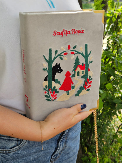 Geantă Carte Handmade – Scufița Roșie