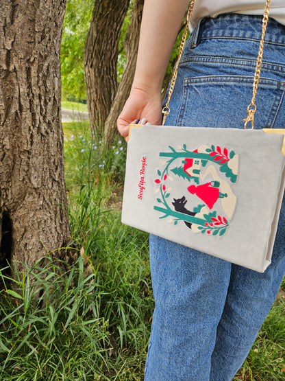 Geantă Carte Handmade – Scufița Roșie
