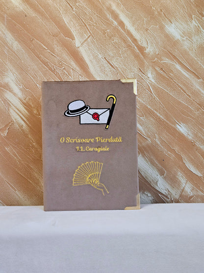 Geantă Carte Handmade – O scrisoare pierdută | Ediție Mocha Mousse