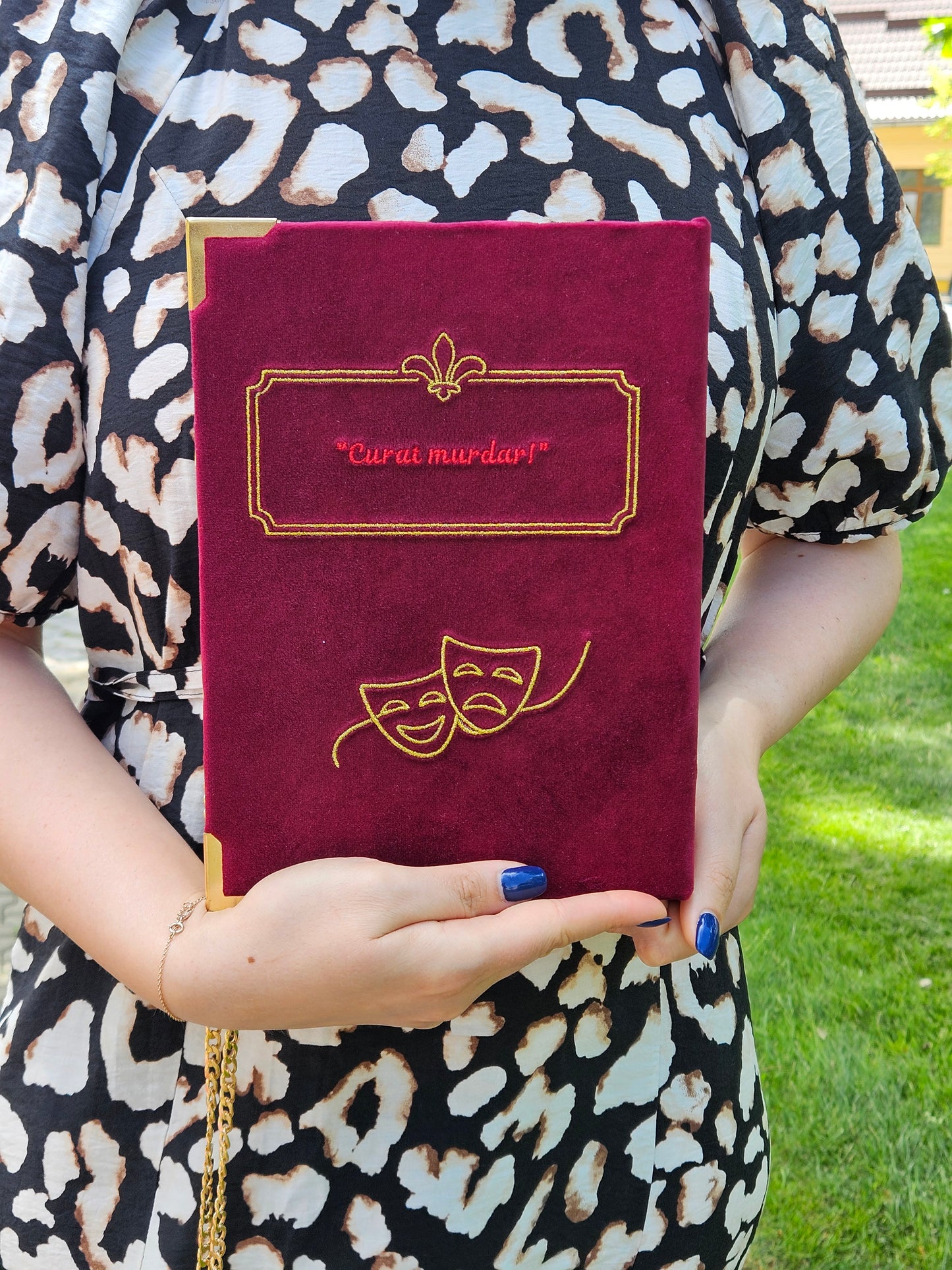 Geantă Carte Handmade – O scrisoare pierdută | Ediție cu Fir Metalic