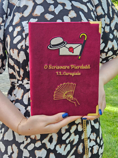 Geantă Carte Handmade – O scrisoare pierdută | Ediție cu Fir Metalic