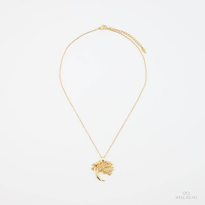 Lanț cu pandantiv Wuthering Heights, bijuterie inspirată din cărți