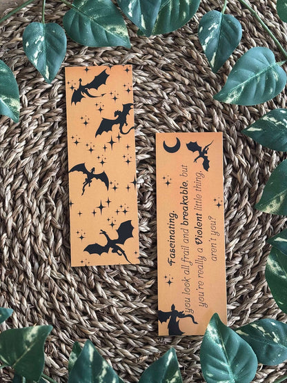 Semn de carte inspirat de Fourth Wing