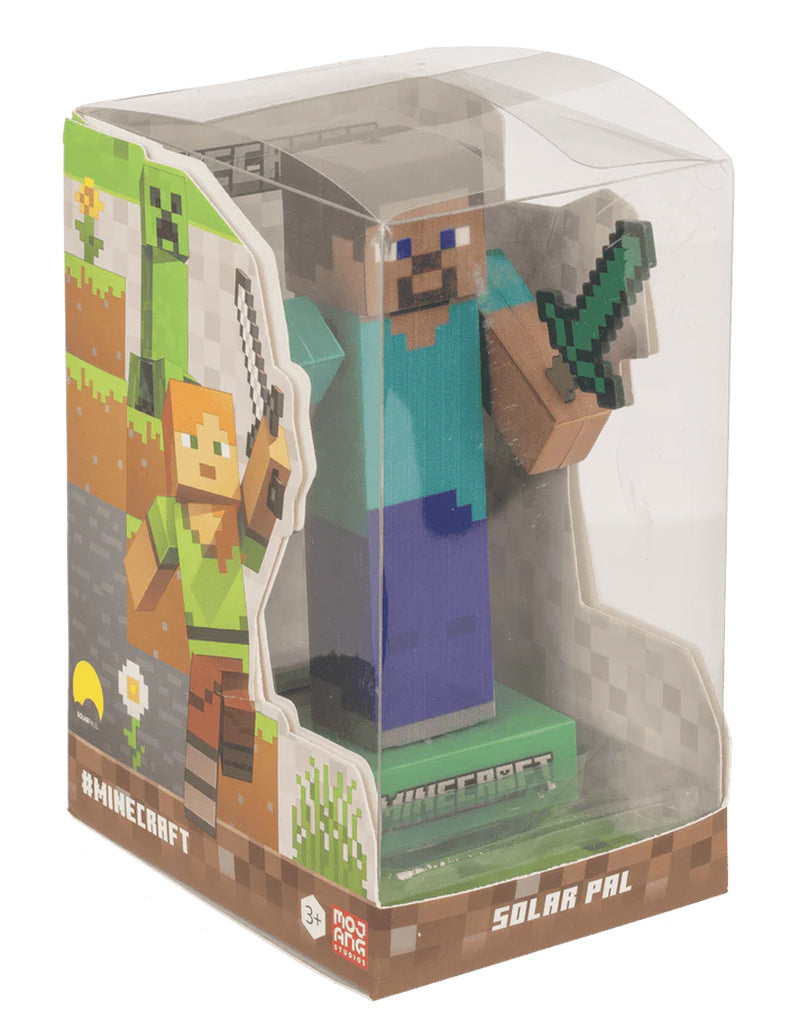 Decorațiune solară, figurină, Minecraft Steve, pentru interior