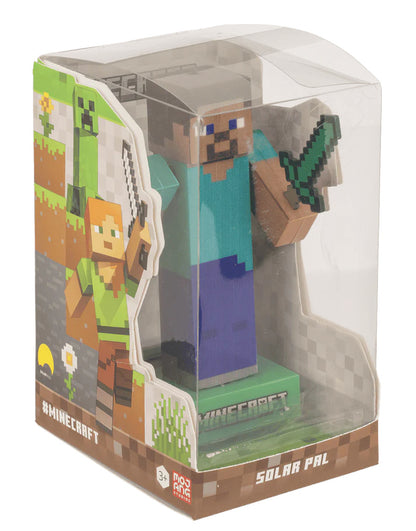 Decorațiune solară, figurină, Minecraft Steve, pentru interior