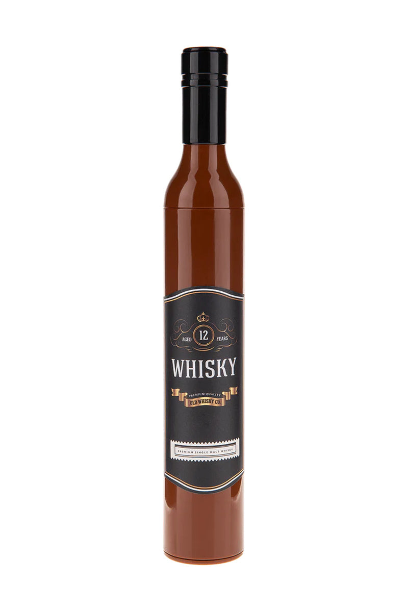 Umbrelă compactă, design inedit, sticlă whisky