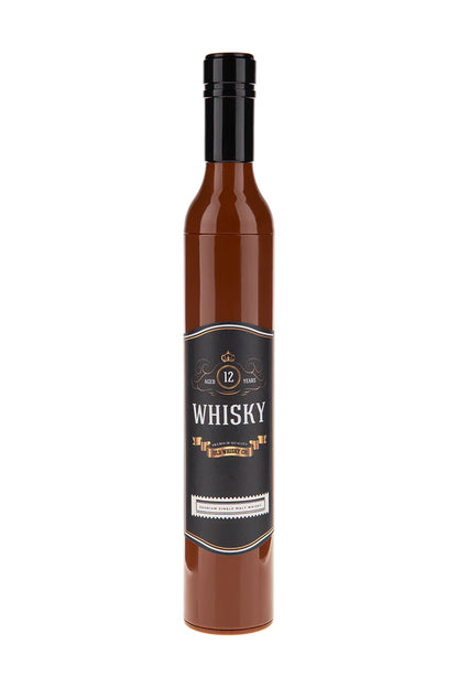 Umbrelă compactă, design inedit, sticlă whisky