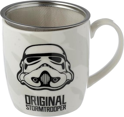 Set Cană cu Infuzor și Capac pentru Ceai & Cafea, Orginial Stormtrooper, produs licențiat Star Wars