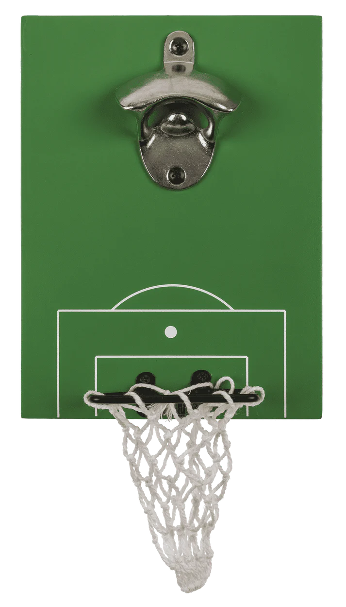 Desfăcător de sticle cu colector de capace – design poartă de fotbal