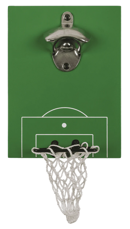 Desfăcător de sticle cu colector de capace – design poartă de fotbal