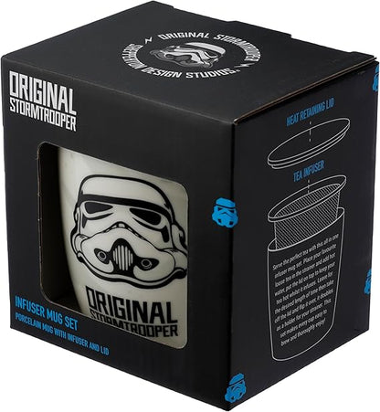 Set Cană cu Infuzor și Capac pentru Ceai & Cafea, Orginial Stormtrooper, produs licențiat Star Wars