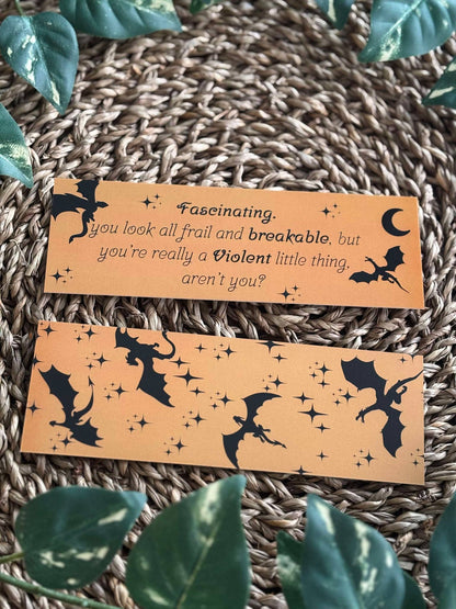 Semn de carte inspirat de Fourth Wing