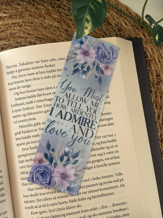 Semn de carte inspirat de Jane Austen, Pride and Prejudice - You must allow me