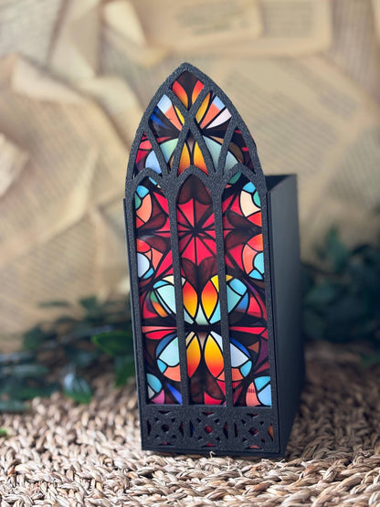 Book Nook "Stained Glass Window" 5 design-uri interschimbabile