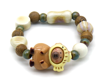 Bratara Capybara pentru copii – Accesoriu simpatic cu capibara in peste