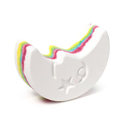 Set 3 Bombe de baie, pentru copii, plutitoare, Magic Rainbow, culorile curcubeului, în formă de Stea, Nor și Lună, 3 x 110 g