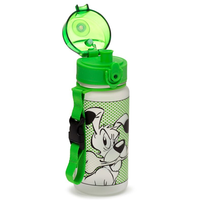Sticla de apa pop top, pentru copii, cățelul Idefix (Dogmatix), produs licențiat Asterix, rezistenta la impact, material ecologic Ecozen, fara BPA, 350 ml
