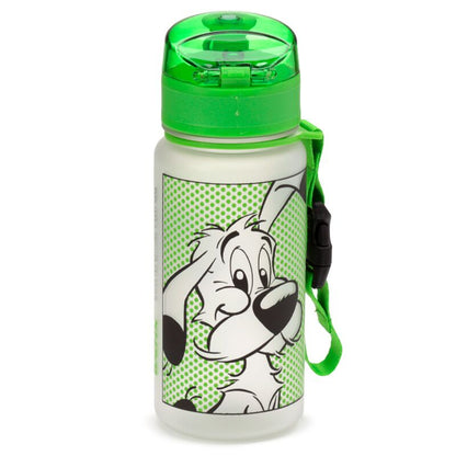 Sticla de apa pop top, pentru copii, cățelul Idefix (Dogmatix), produs licențiat Asterix, rezistenta la impact, material ecologic Ecozen, fara BPA, 350 ml