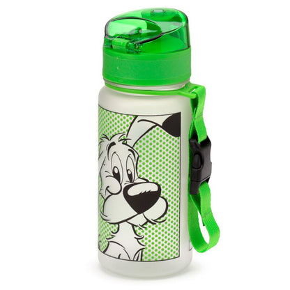 Sticla de apa pop top, pentru copii, cățelul Idefix (Dogmatix), produs licențiat Asterix, rezistenta la impact, material ecologic Ecozen, fara BPA, 350 ml
