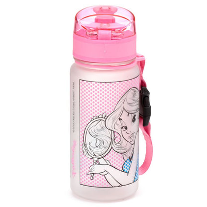 Sticla de apa pop top, pentru copii, Falbala si Idefix, produs licențiat Asterix, rezistenta la impact, material ecologic Ecozen, fara BPA, 350 ml