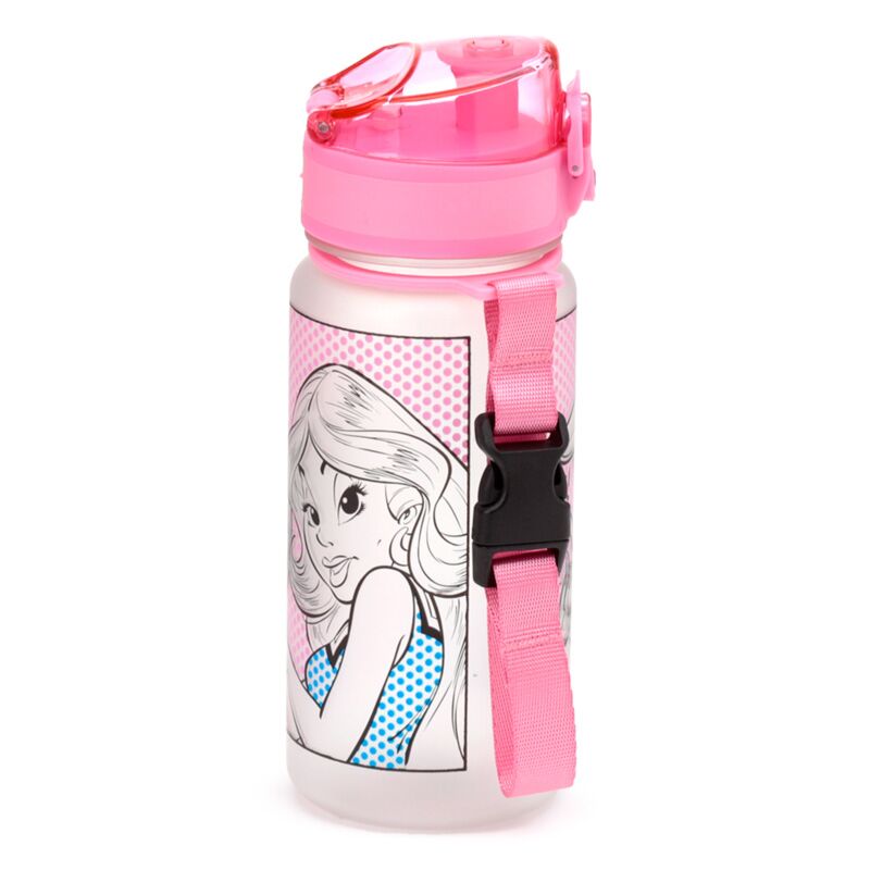 Sticla de apa pop top, pentru copii, Falbala si Idefix, produs licențiat Asterix, rezistenta la impact, material ecologic Ecozen, fara BPA, 350 ml
