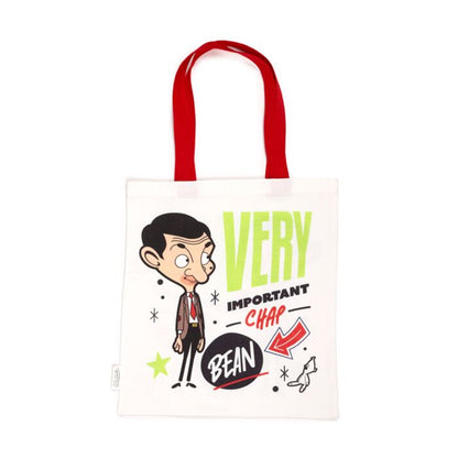 Geantă Tote bag, reutilizabilă, Mr Bean și Ursulețul Teddy, produs licențiat