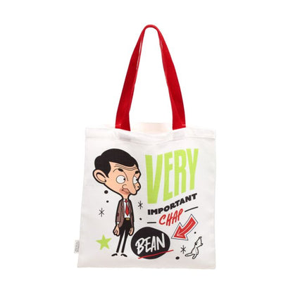 Geantă Tote bag, reutilizabilă, Mr Bean și Ursulețul Teddy, produs licențiat