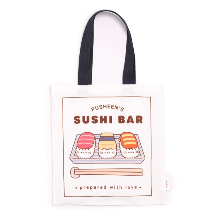 Geantă textilă reutilizabilă Pusheen Sushi, Bento Club – Tote Bag pentru cumpărături