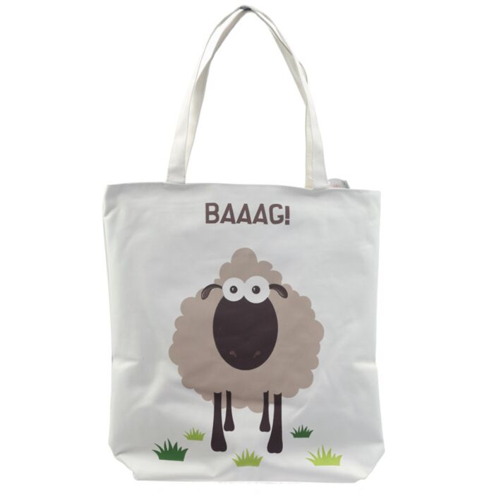Geantă Tote Bag cu fermoar, mesaj amuzant, BAAAG