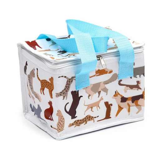 Geantă termoizolantă pentru prânz, Feline, design pisici, reutilizabilă, impermeabilă