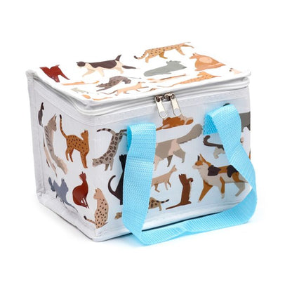 Geantă termoizolantă pentru prânz, Feline, design pisici, reutilizabilă, impermeabilă