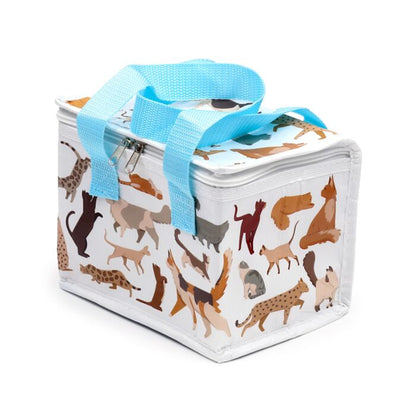 Geantă termoizolantă pentru prânz, Feline, design pisici, reutilizabilă, impermeabilă