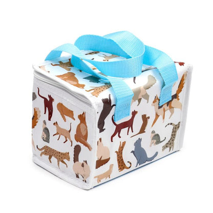 Geantă termoizolantă pentru prânz, Feline, design pisici, reutilizabilă, impermeabilă