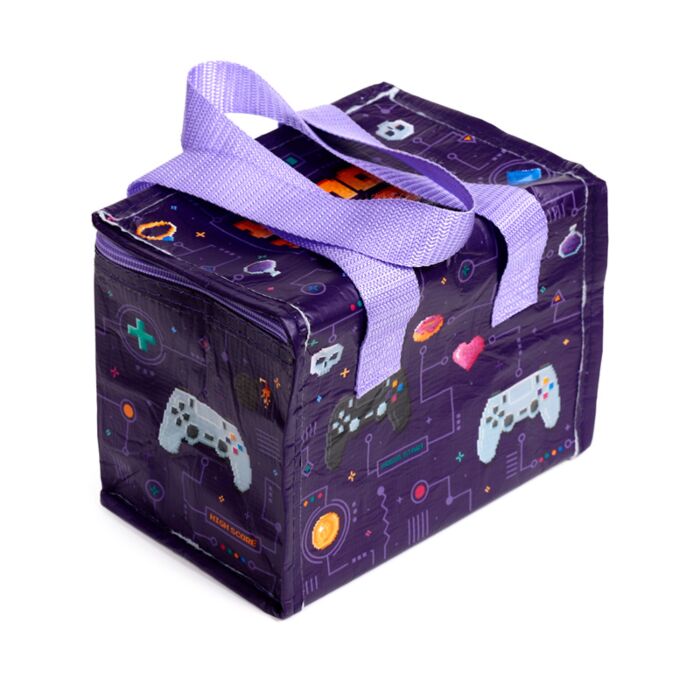 Geantă termoizolantă pentru prânz, Game Over, reutilizabilă, impermeabilă
