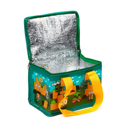 Geantă termoizolantă pentru prânz, licențiată oficial Minecraft, Chibi, Steve & Alex, impermeabilă