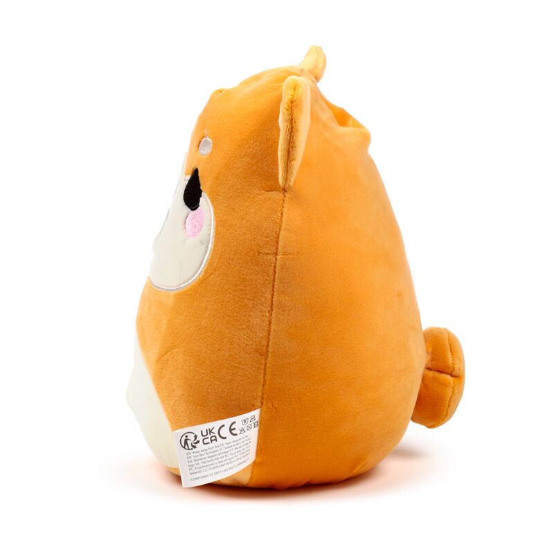 Jucarie plus, material premium Velboa, moale, Shuggs cainele Shiba Inu, Adoramals, Colectia Squidglys Relaxeazzz