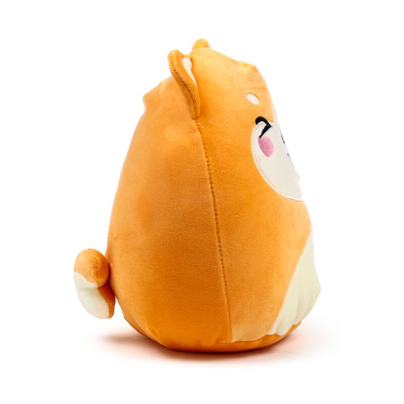 Jucarie plus, material premium Velboa, moale, Shuggs cainele Shiba Inu, Adoramals, Colectia Squidglys Relaxeazzz