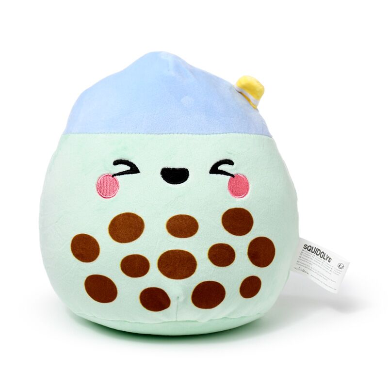 Jucarie plus, material premium Velboa, moale, Matcha Bubble tea, Foodiemals, Colectia Squidglys Relaxeazzz