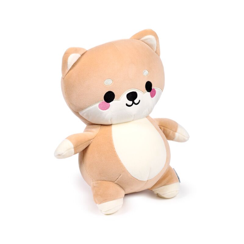 Perna de calatorie sau jucarie plus, 2 in 1, reversibila, Caine Shiba Inu, Shuggs, Swapseazzz Adoramals