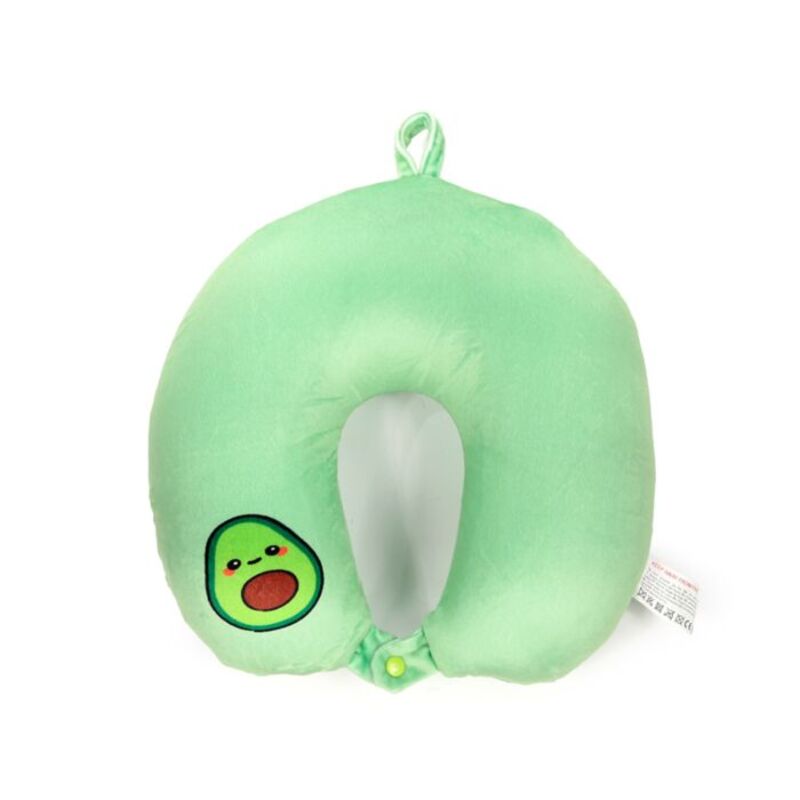 Pernă de călătorie sau jucărie de pluș Avocado, 2 în 1, reversibilă, Avocado Pedro, Relaxeazzz