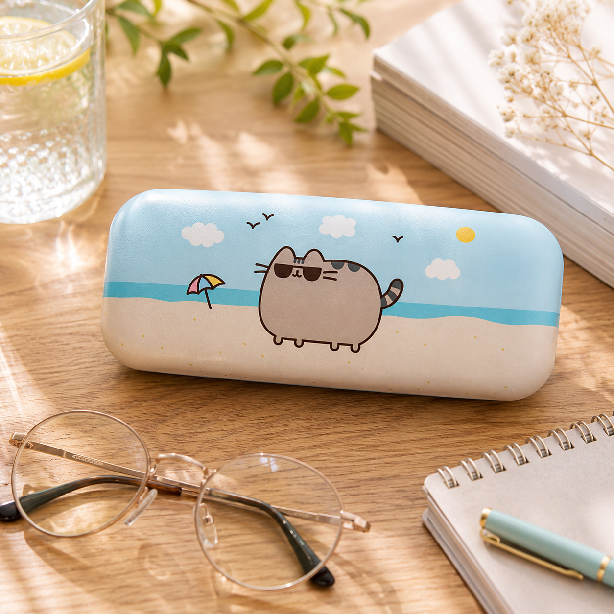 Etui pentru Ochelari Pusheen – Relaxare la Plajă
