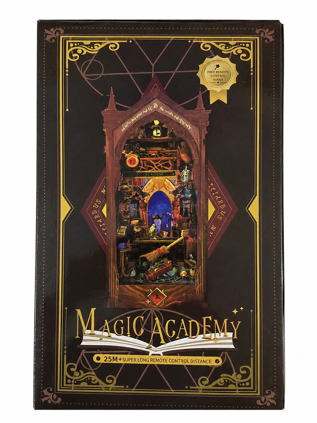 Book Nook Academia Magică – Decor 3D pentru Bibliotecă și Rafturi