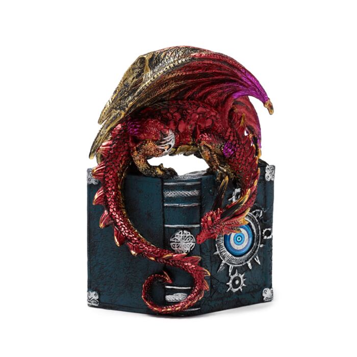 Decorațiune Carte & Dragon "Enchanted Nightmare All Seeing Book"