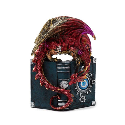 Decorațiune Carte & Dragon "Enchanted Nightmare All Seeing Book"
